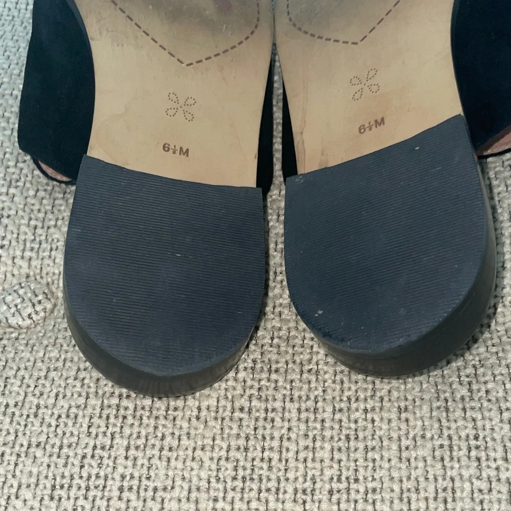 Caslon Black Suede Loafers Size 6.5 - Picture 4 of 6